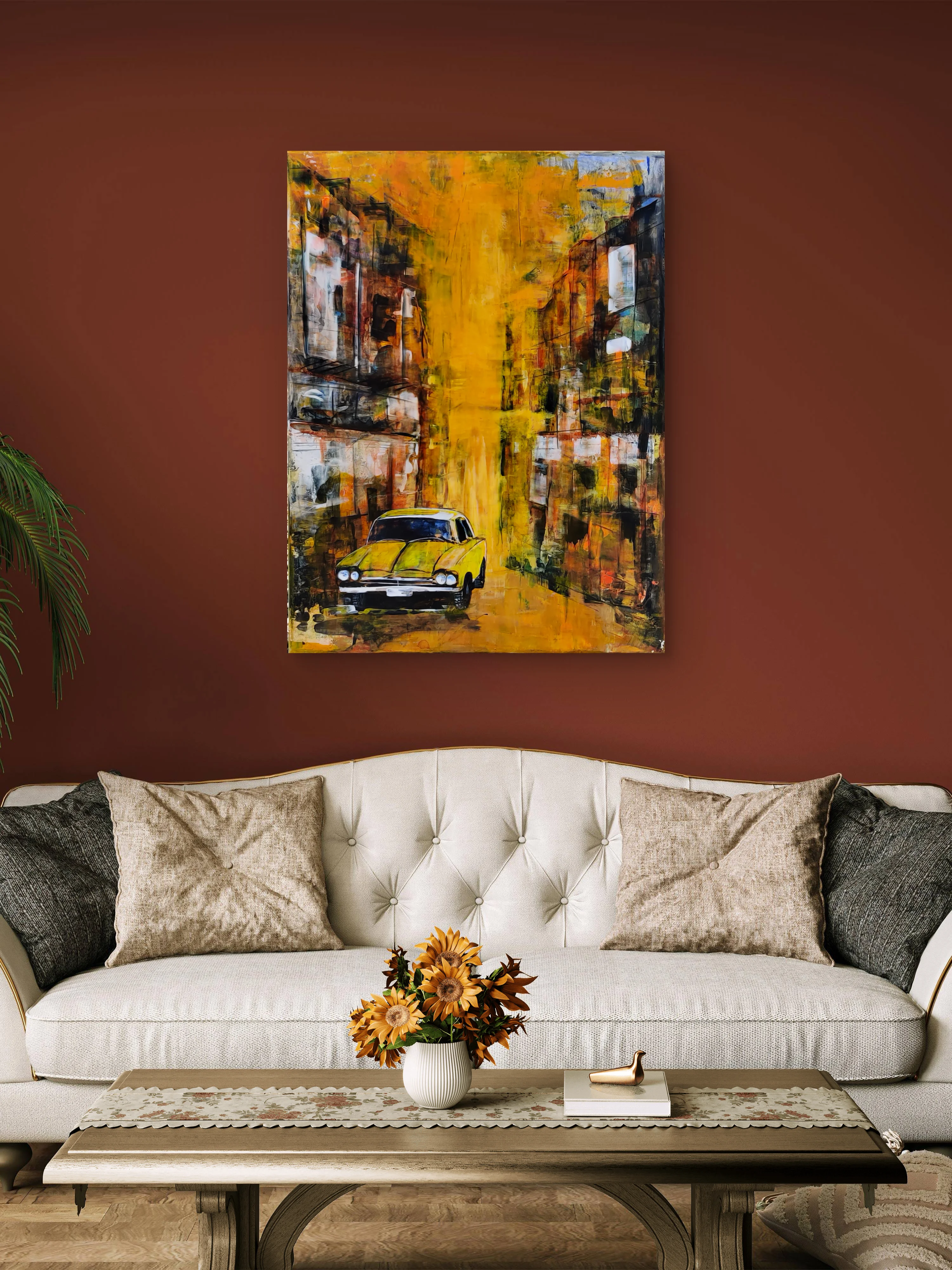 die-gelbe-ikone-im-sonnenmeer - Im Raum